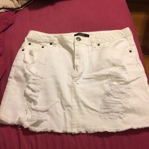White Jeans Skirt